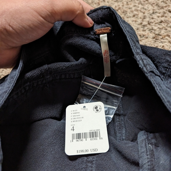 Free People Black Cargo Parachute Pants - Picture 4 of 7